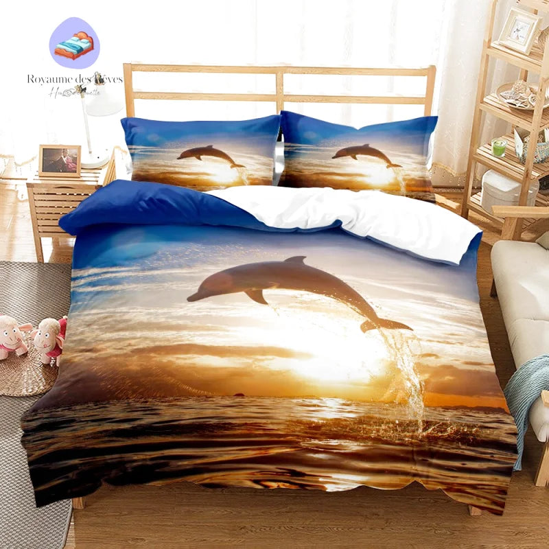 Housse de Couette Dauphin 1 Personne