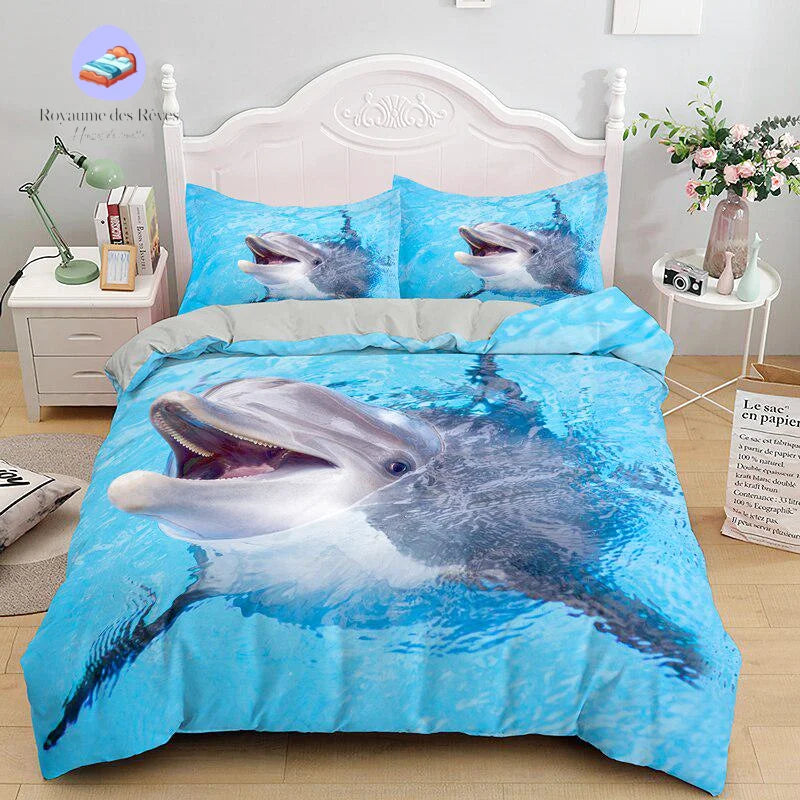 Housse de Couette Dauphin Sourire