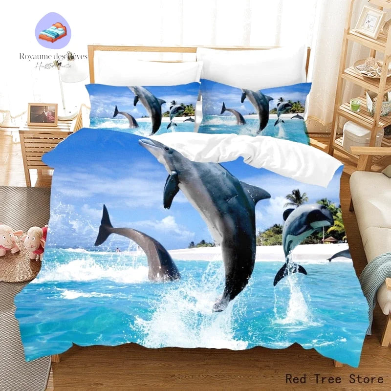 Housse de Couette Dauphins Parades