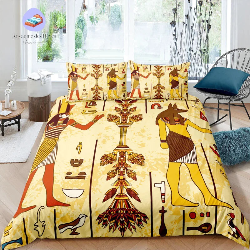 Housse de Couette Dieux Egyptien