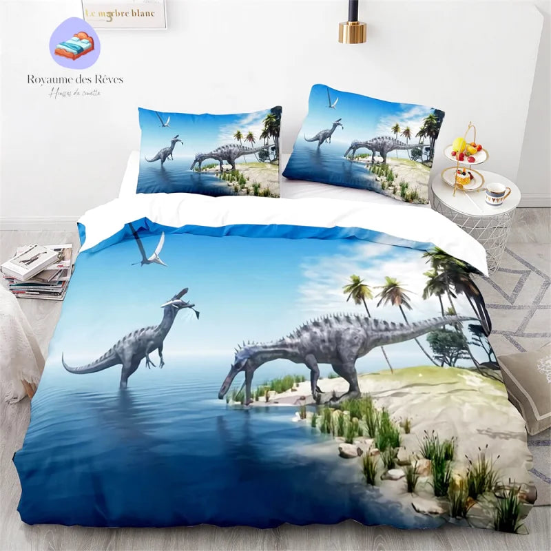 Housse de Couette Dinosaure Marin