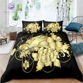 Housse de Couette Dragon Doré