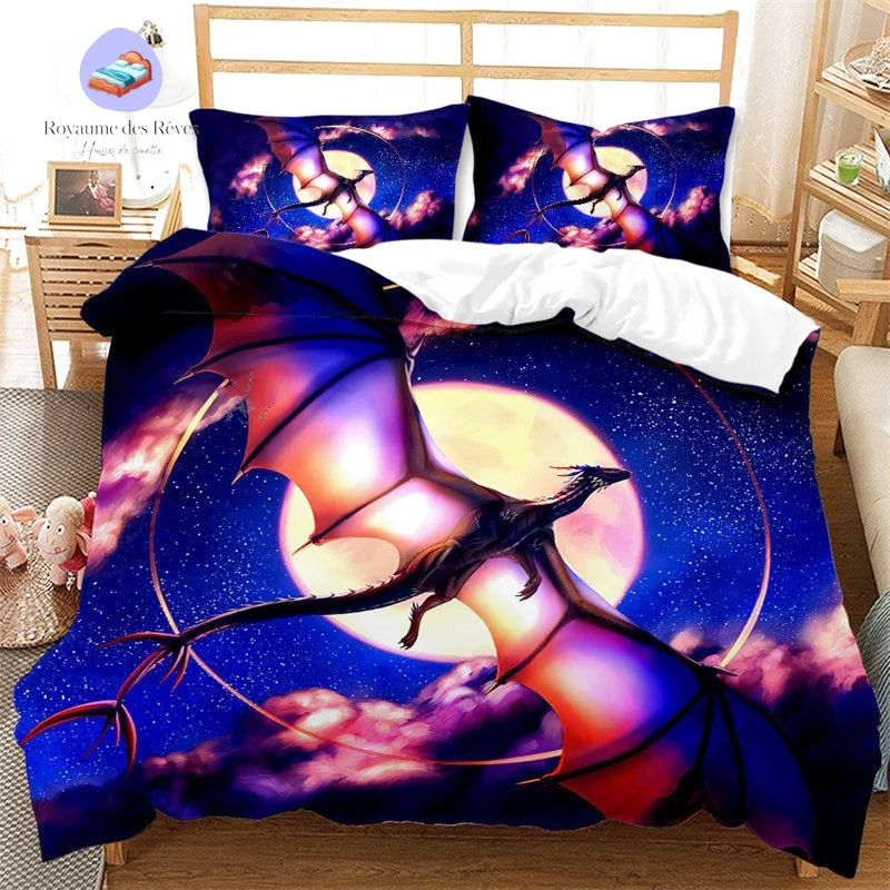 Housse de Couette Dragon Nuit