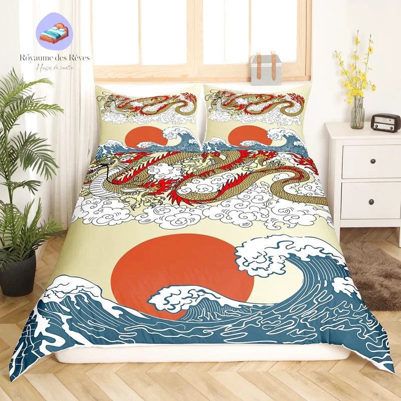 Housse de Couette Dragon Vague