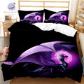 Housse de Couette Dragon Violet