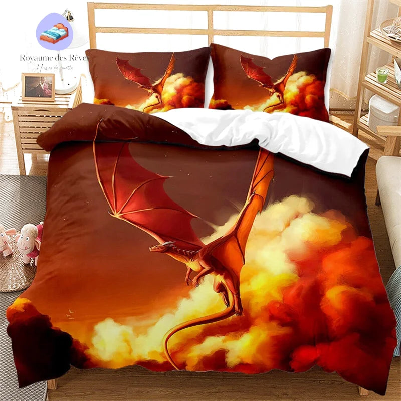 Housse de Couette Dragon Volant