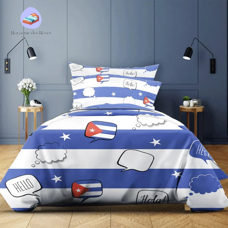 Housse de Couette Drapeau Cuba