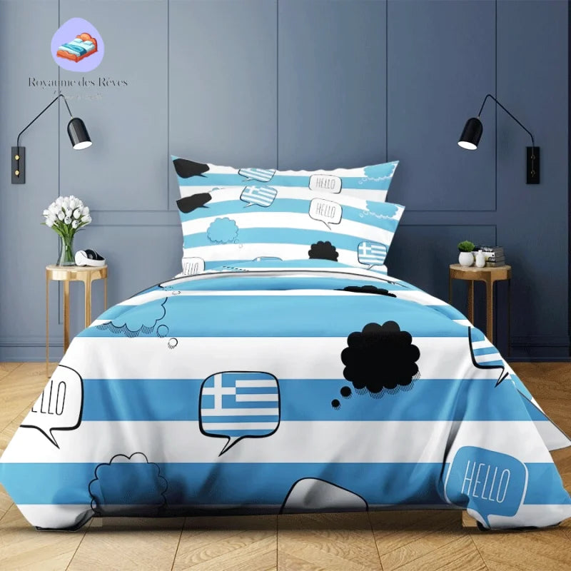 Housse de Couette Drapeau Grèce