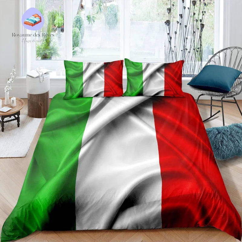 Dekbedovertrek met Italiaanse vlag