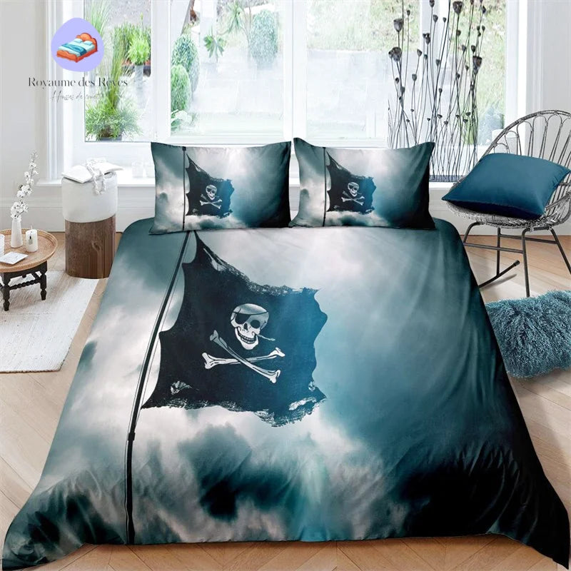 Housse de Couette Drapeau Pirate