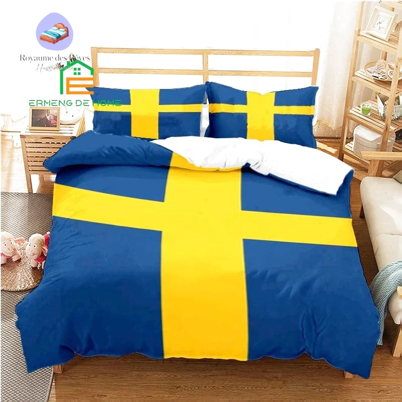 Housse de Couette Drapeau Suède