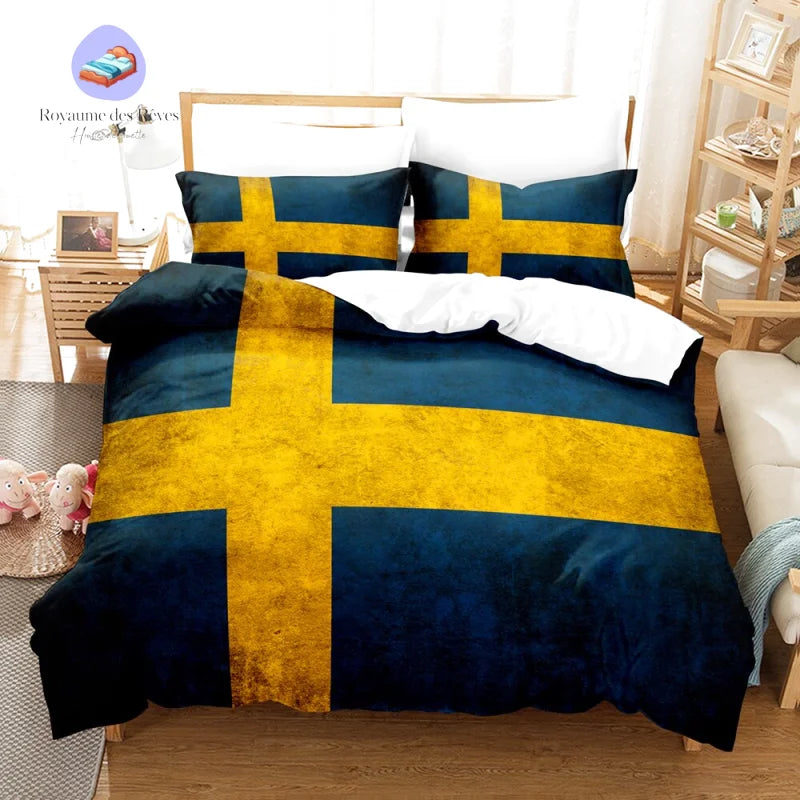 Housse de Couette Drapeau Suède