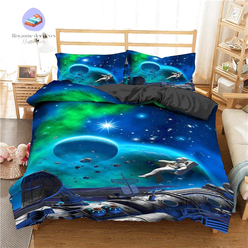 Housse de Couette Espace Astronaute