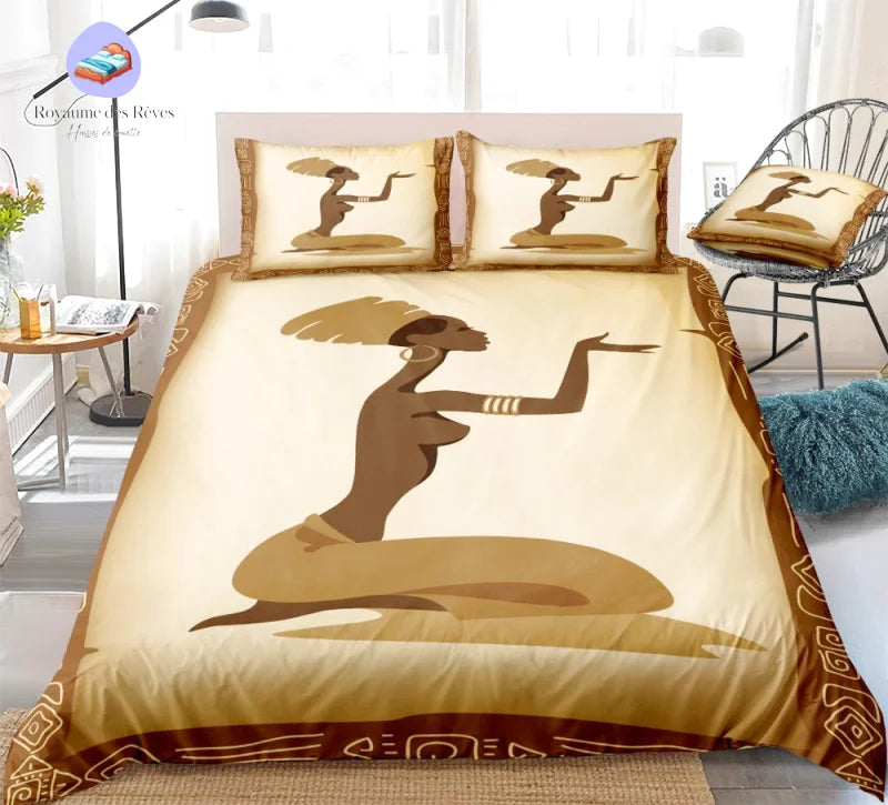 Housse de Couette Femme Africaine