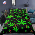 Housse de Couette Feuille Weed Vert