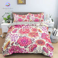 Housse de couette  Fleurs Rose et Blanche