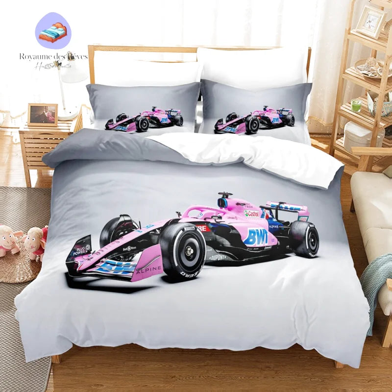 Housse de Couette Formule 1 BWT Rose