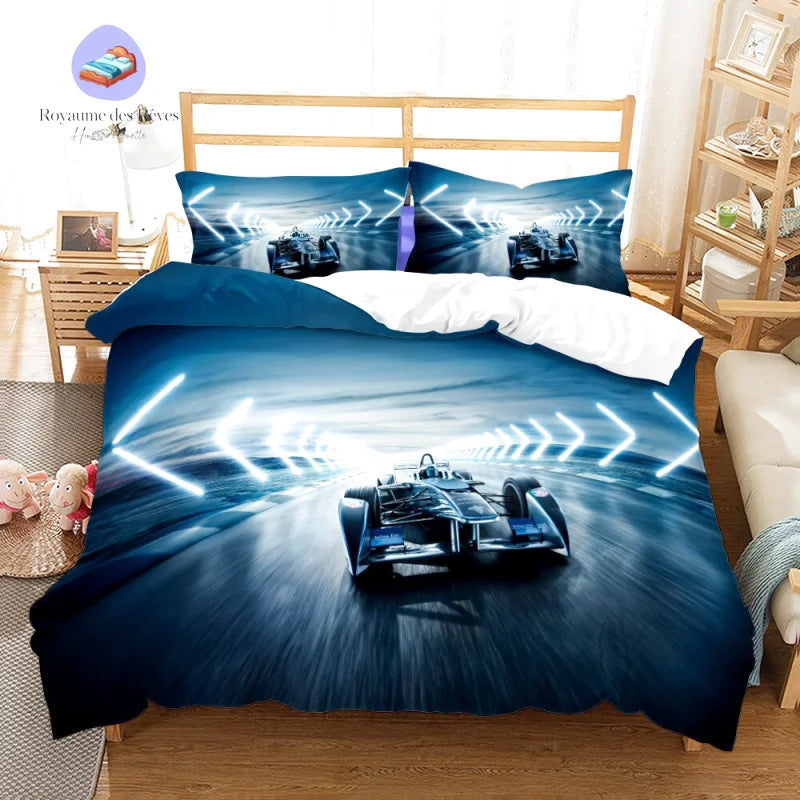 Courses de F1 Housse De Couette, Ensemble De Literie De Pilotes de F1 pour Garçons Et Filles, Ensemble De Literie Microfibre avec Taie d'oreiller Single(135x200cm Courses de F1 Housse De Couette, Ensemble De Literie De Pilotes de F1 pour Garçons Et Filles, Ensemble De Literie Microfibre avec Taie d'oreiller Single(135x200cm