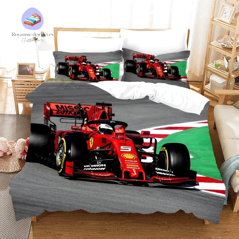 Housse de Couette Formule 1 Ferrari