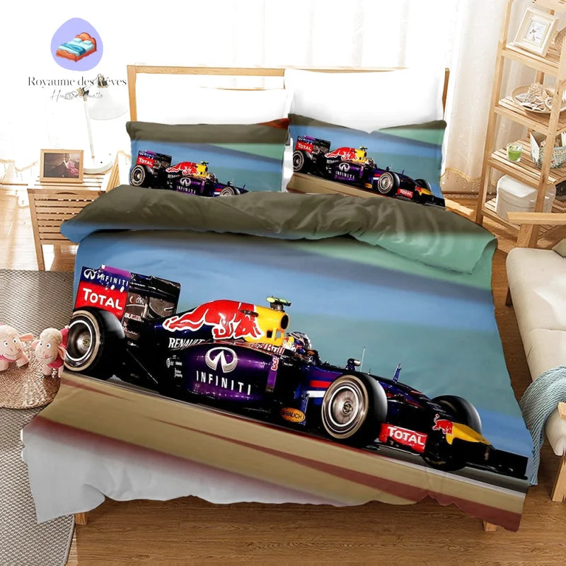 Confortable Formule 1 BullRacing Linge De Lit Aide Au Sommeil Literie