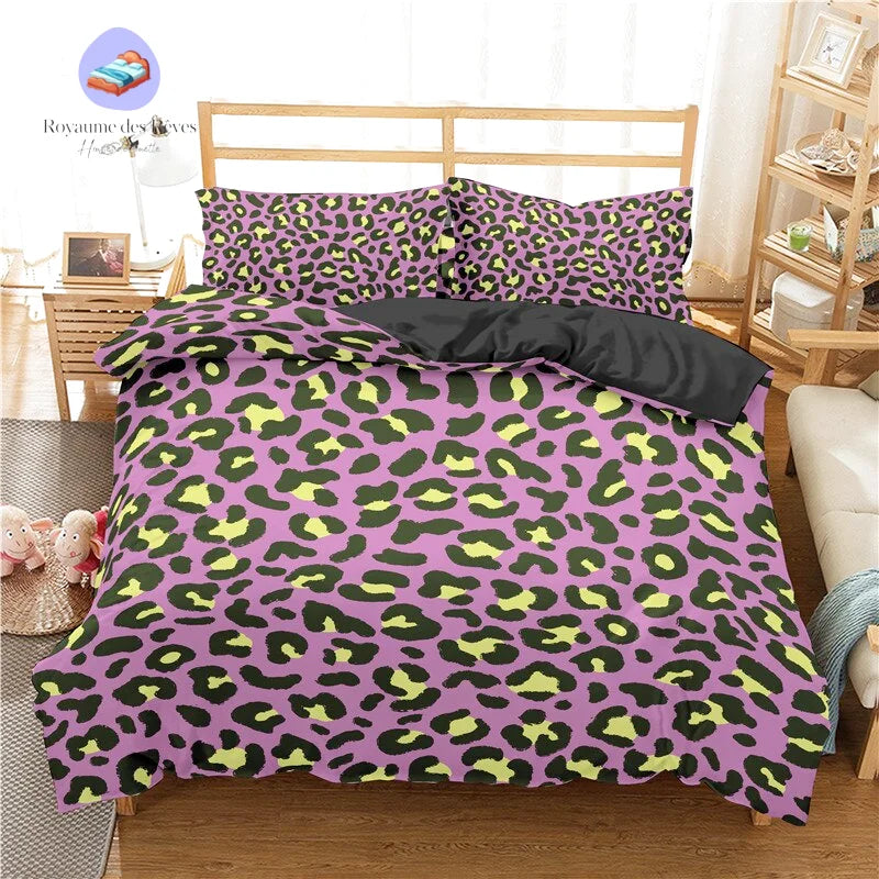 Fourrure Léopard Rose