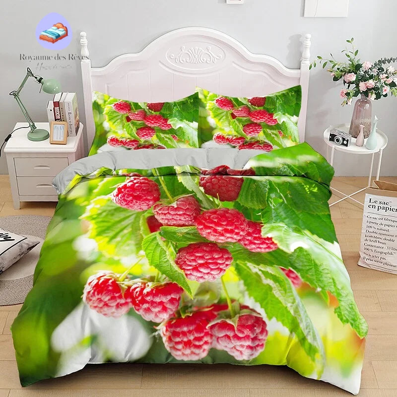Raspberry Duvet Cover