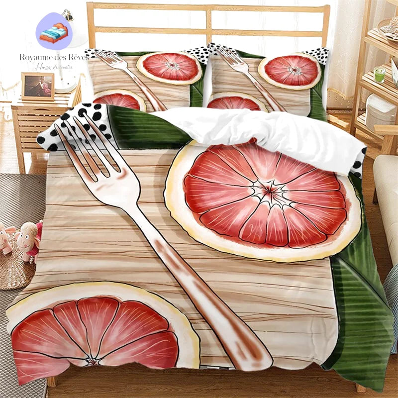 Duvet Cover Fruit painting