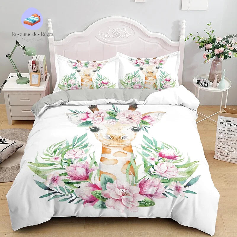 Housse de Couette Girafe 1 Personne