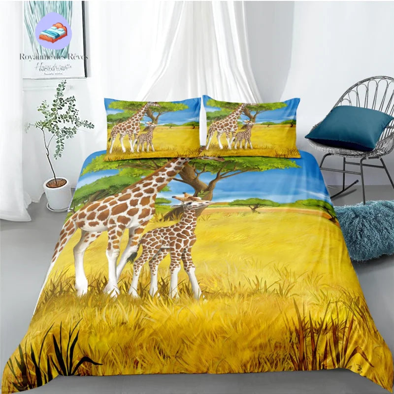 Housse de Couette Girafe 140x210