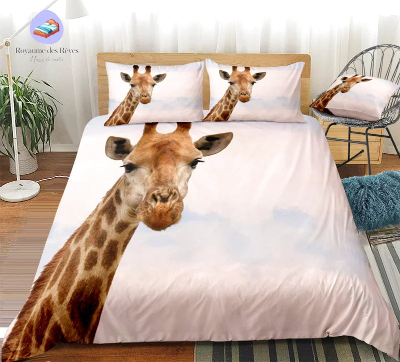Housse de Couette Girafe Africaine