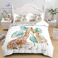 Housse de Couette Girafe Fond Blanc
