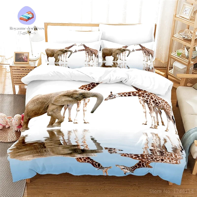 Housse de Couette Girafe Oasis