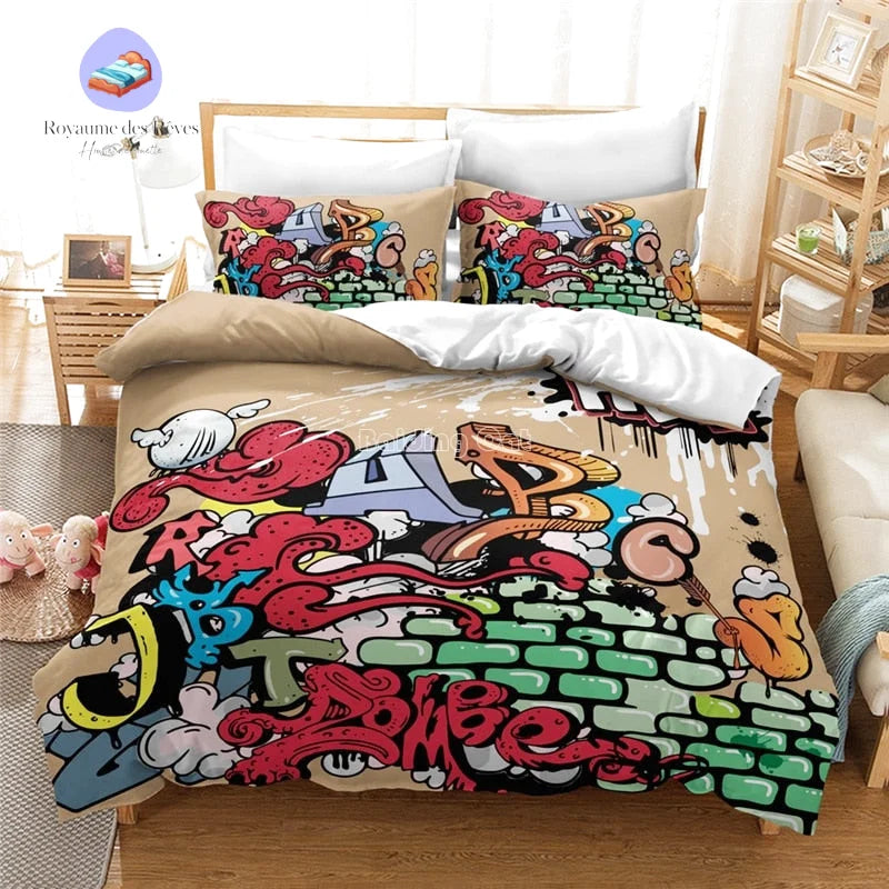 Housse de Couette Graffiti 220x240