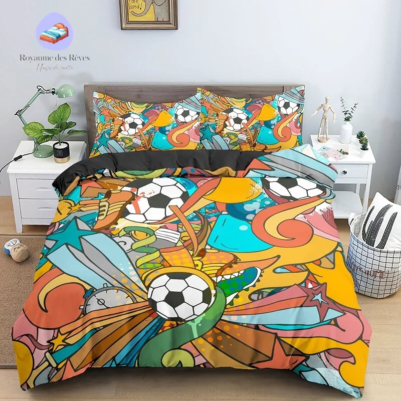 Housse de Couette Graffiti Foot