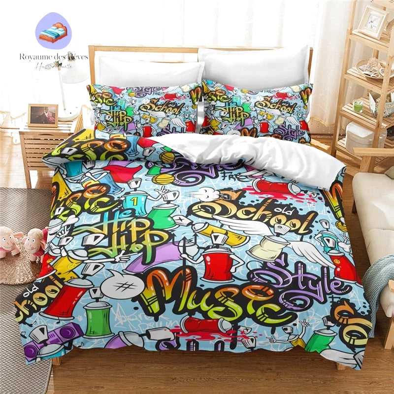 Housse de Couette Graffiti Old School