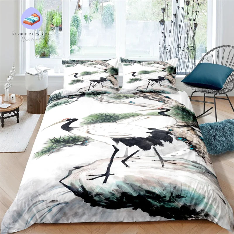 Housse de Couette Grue du Japon