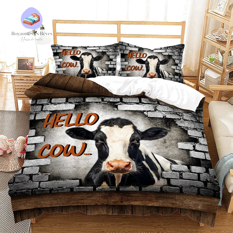 Housse de Couette Hello Cow