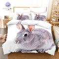 Rabbit Print Duvet Cover