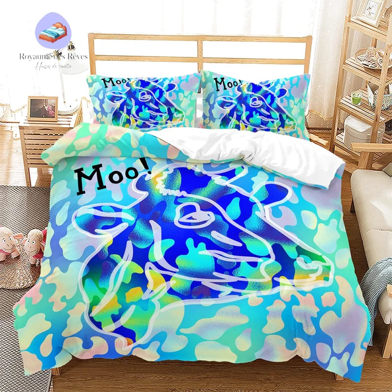 Housse de Couette Imprimé Vache