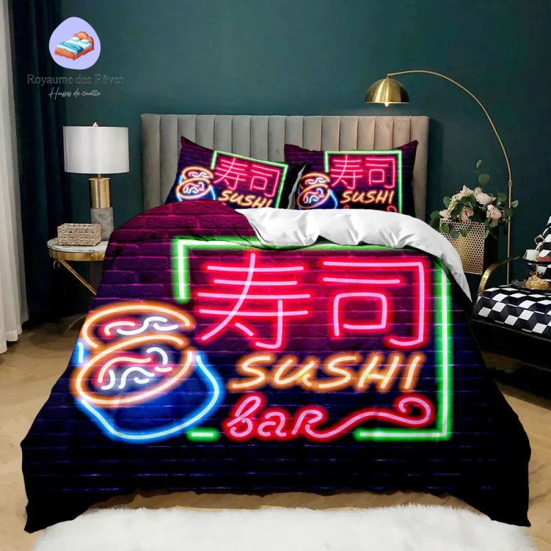 Housse de Couette Japon Sushi Bar