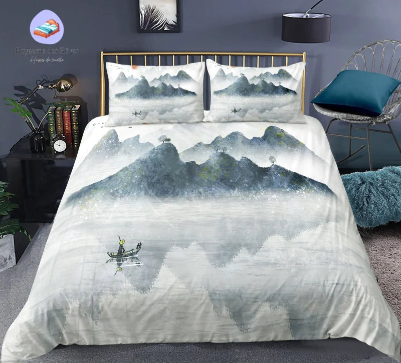 Housse de Couette Japonaise Pécheur