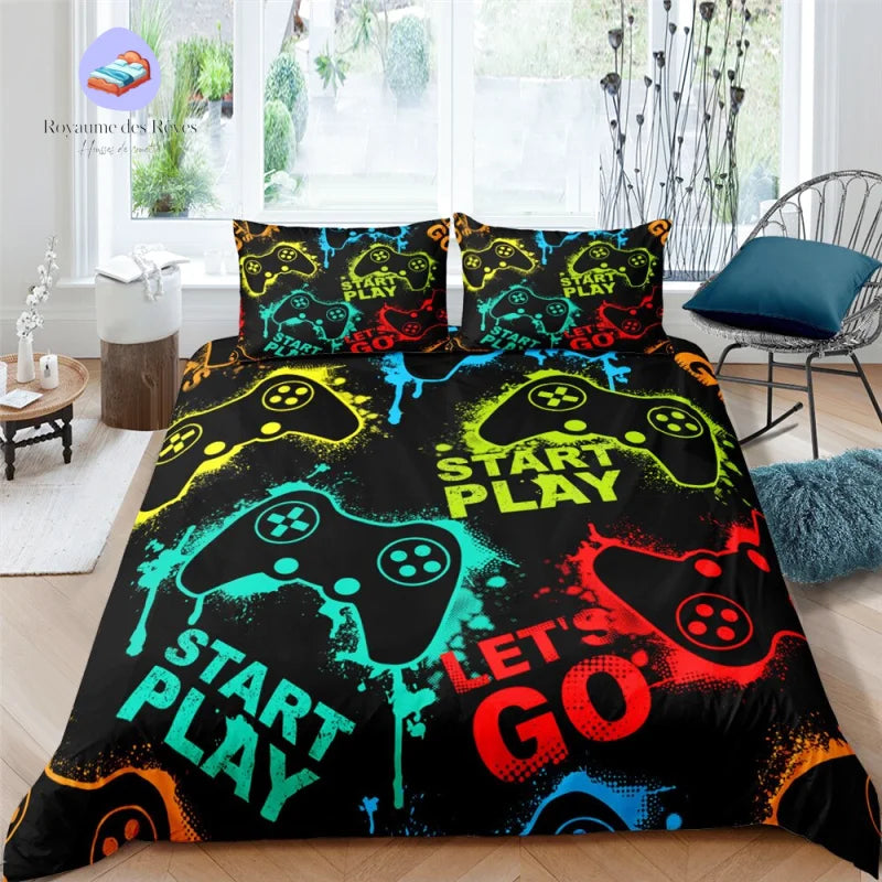 Housse de Couette Jeux Vidéo Start