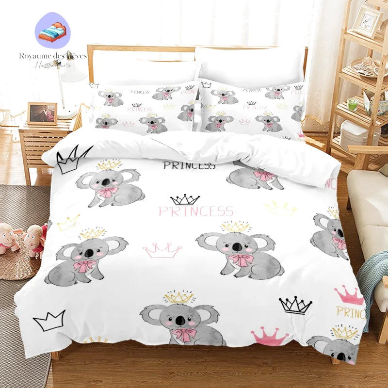 Koala-dekbedovertrek 140x210