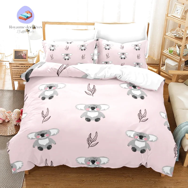 Koala klein meisje dekbedovertrek