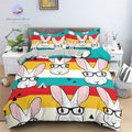 Color Rabbit Duvet Cover