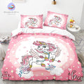 Housse de Couette Licorne Rose