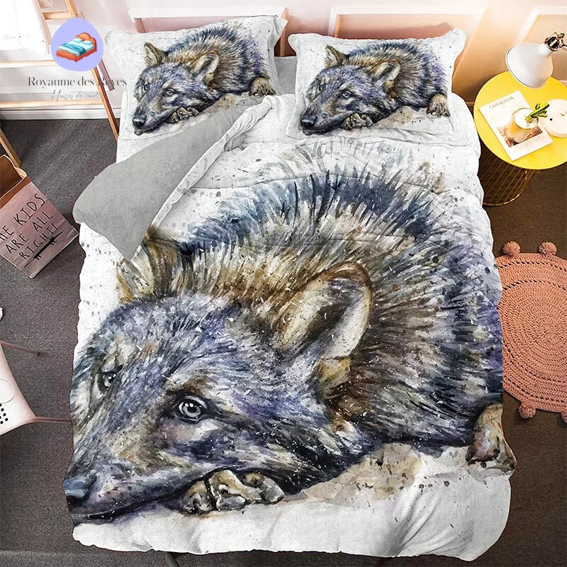 Housse de Couette Loup Mignon