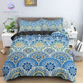 Housse de Couette Mandala Bleu