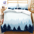 Housse de Couette Montagne Bleue