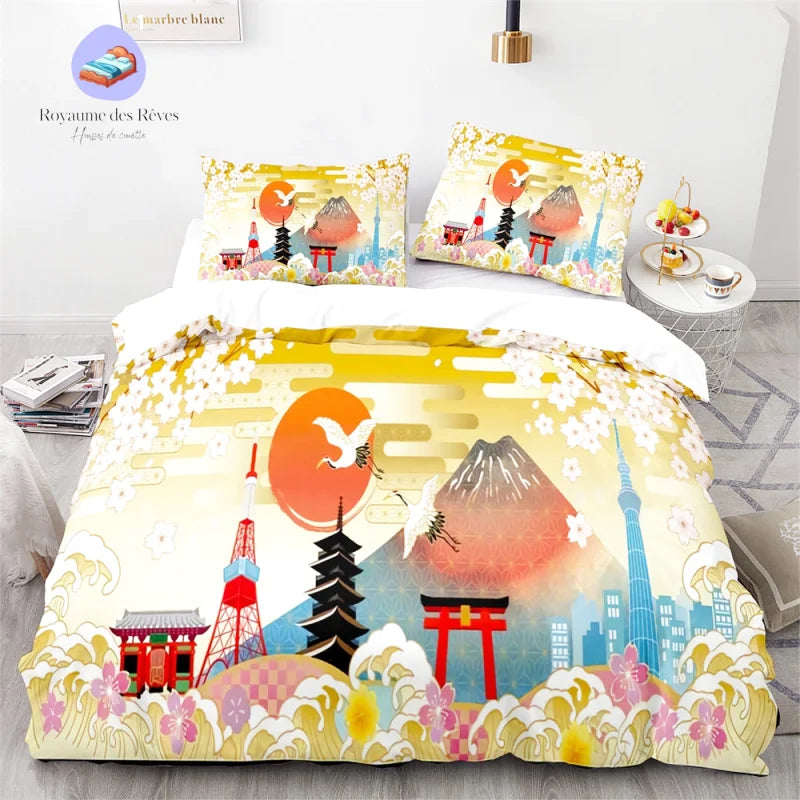 Housse de Couette Montagne Japon